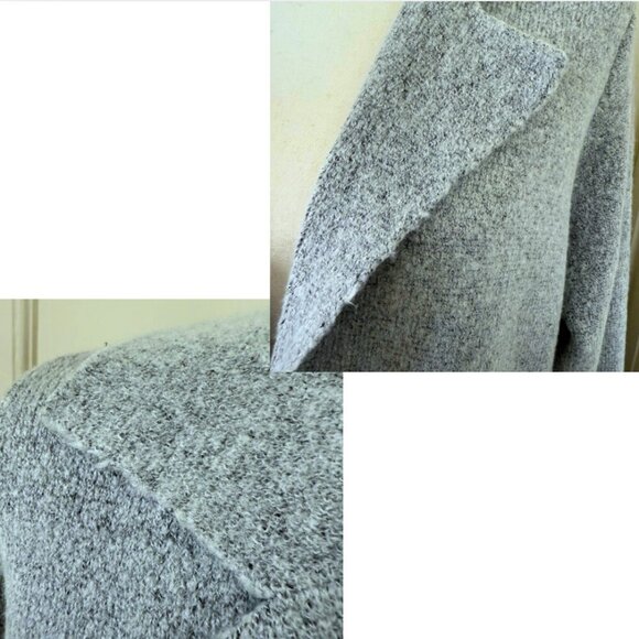 PINK CLOVER Grey Long Cardigan Coatigan Size M - Picture 11 of 14